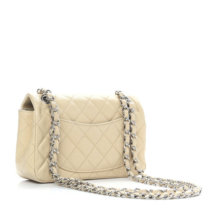 Chanel Caviar Quilted Mini Rectangular Flap Light Beige 3 of 11