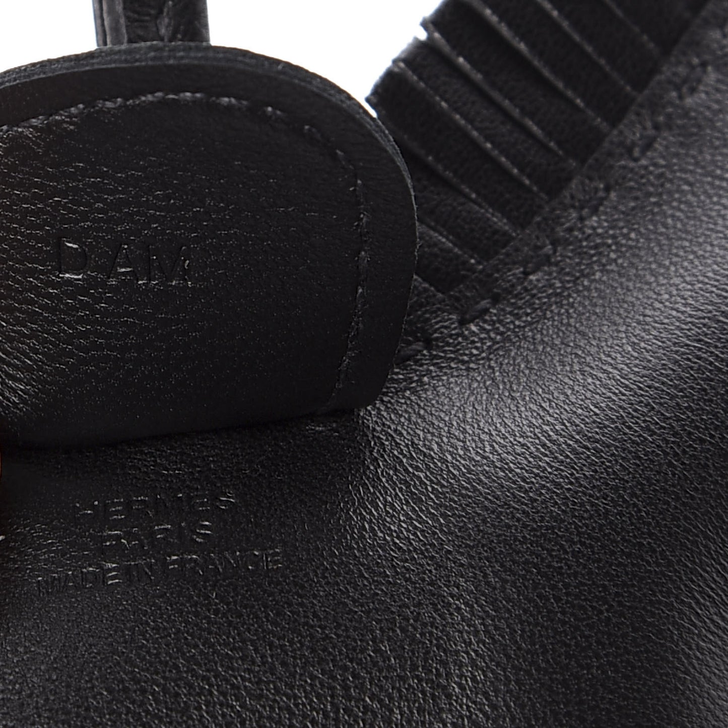 Milo Lambskin Grigri Rodeo Horse Bag Charm MM So Black