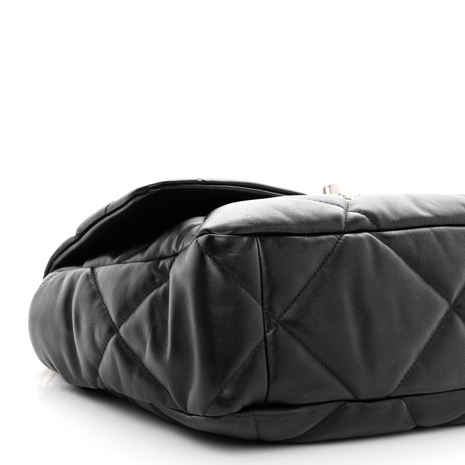 Chanel Lambskin Quilted Large Chanel 19 Flap Black 9 of 10