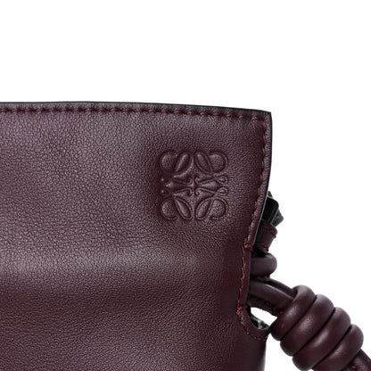 Loewe Calfskin Mini Flamenco Knot Clutch Prune 9 of 9