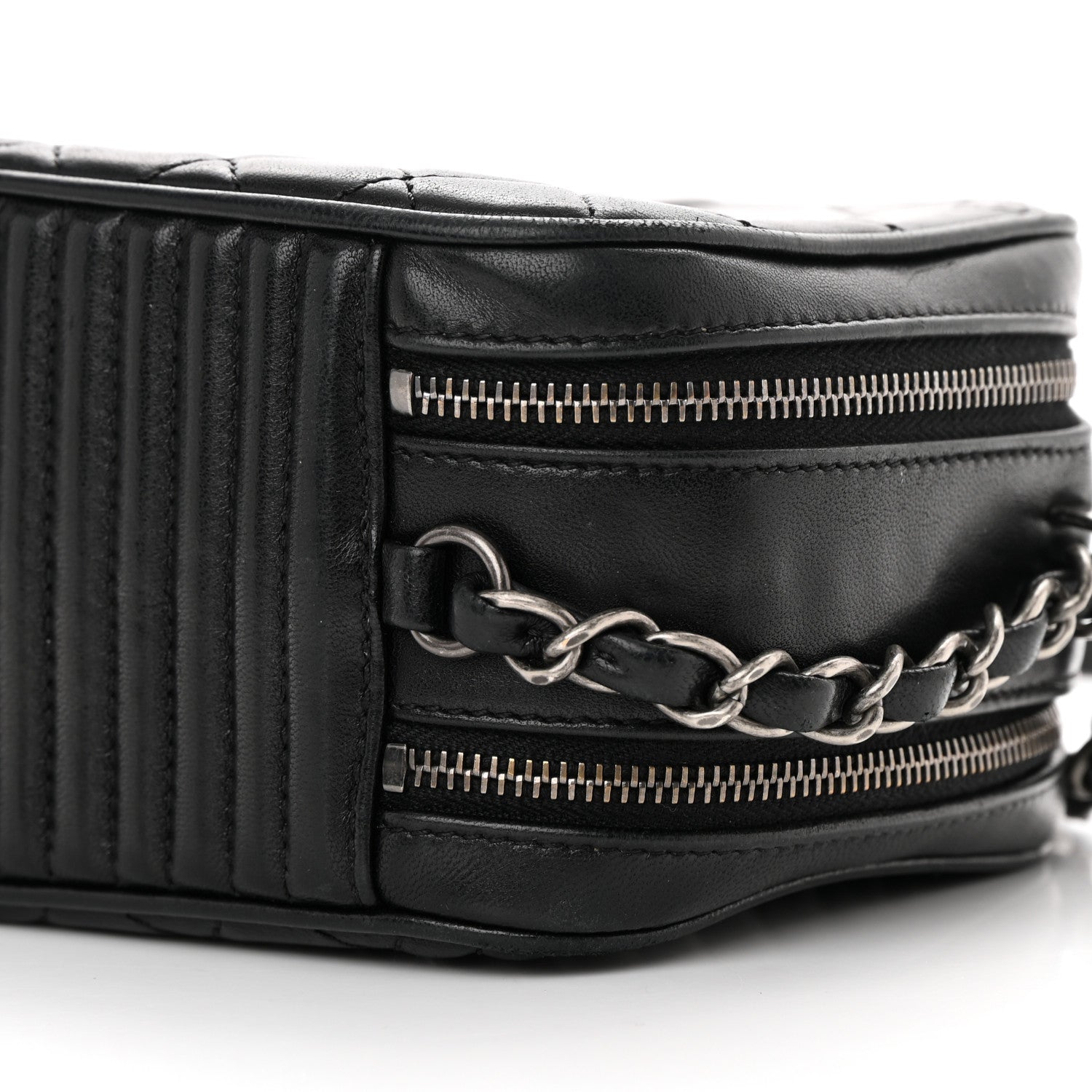 Chanel Lambskin Small Coco Boy Camera Case Black 11 of 17