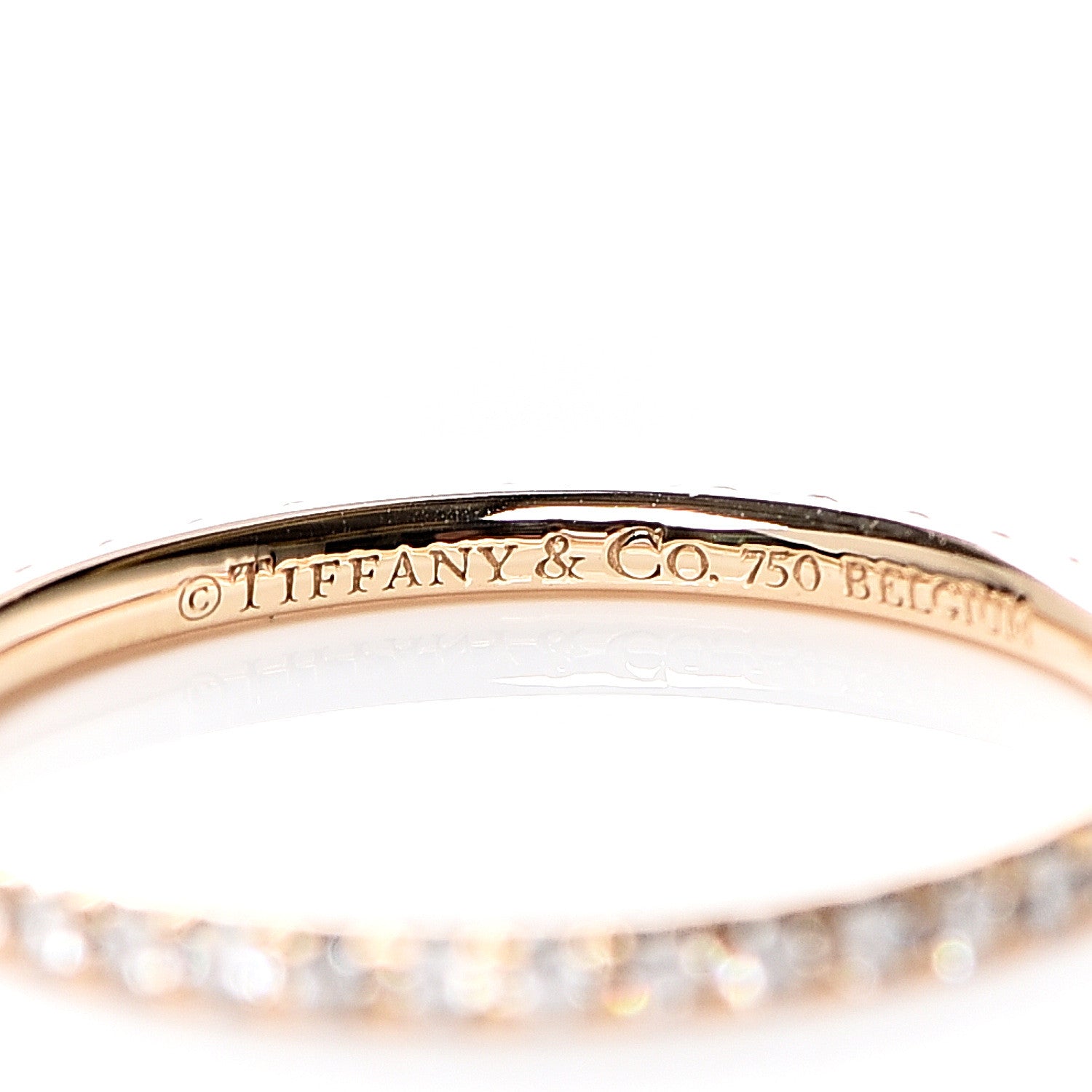 Tiffany 18K Yellow Gold Diamond Metro Ring 49 5 5 of 5