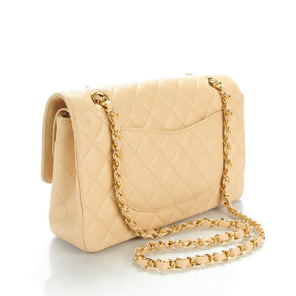 Chanel Caviar Quilted Medium Double Flap Beige Clair 3 of 8