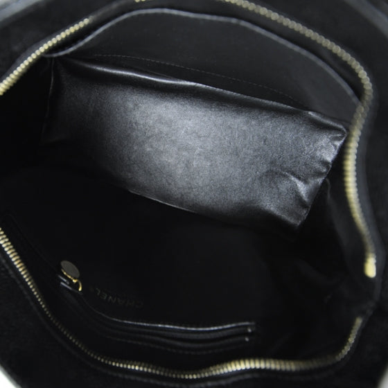 Caviar Medallion Tote Black