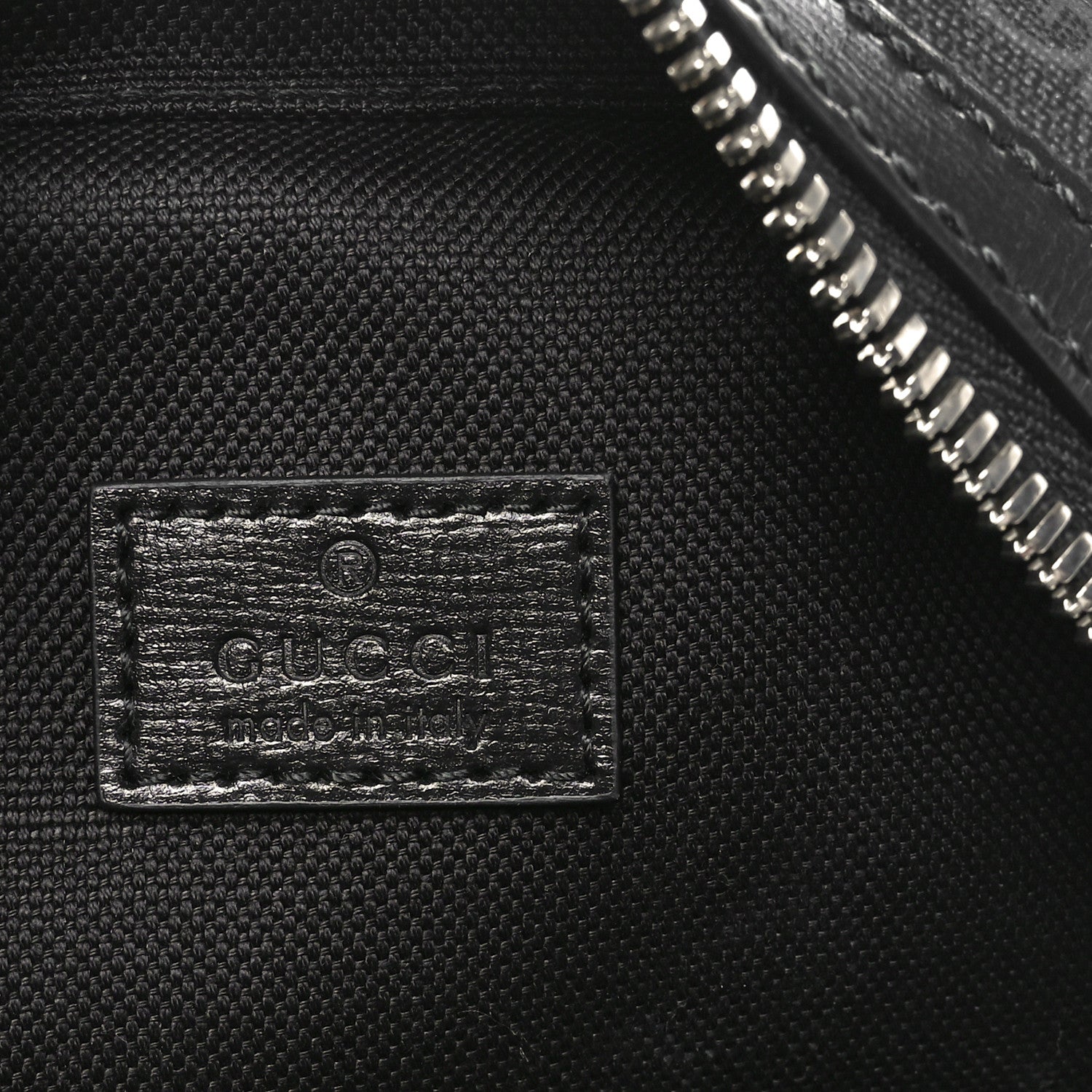 Gucci GG Supreme Monogram Textured Calfskin Retro Interlocking G Backpack Black 6 of 10