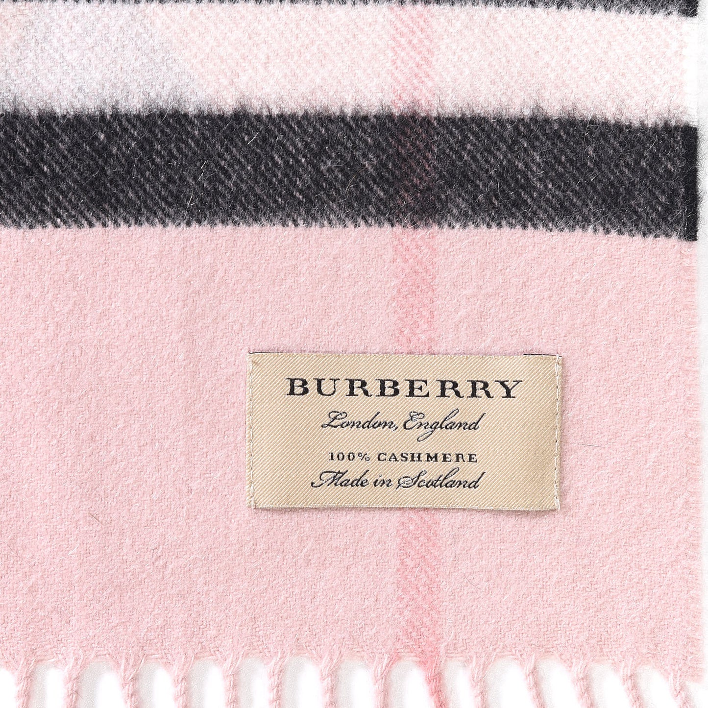 Cashmere Giant Heart Fringe Scarf Pink