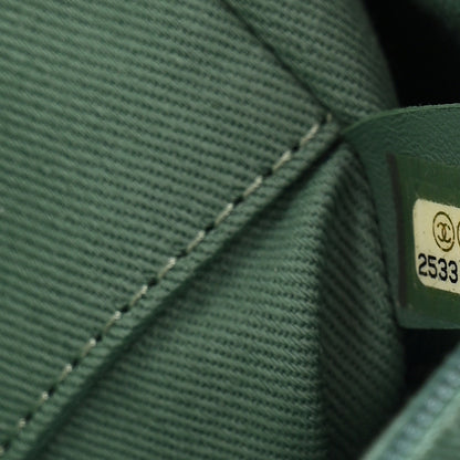 Chanel Canvas Small Deauville Tote Green 7 of 10