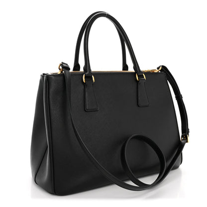 Prada Saffiano Lux Large Galleria Double Zip Tote Black 3 of 13
