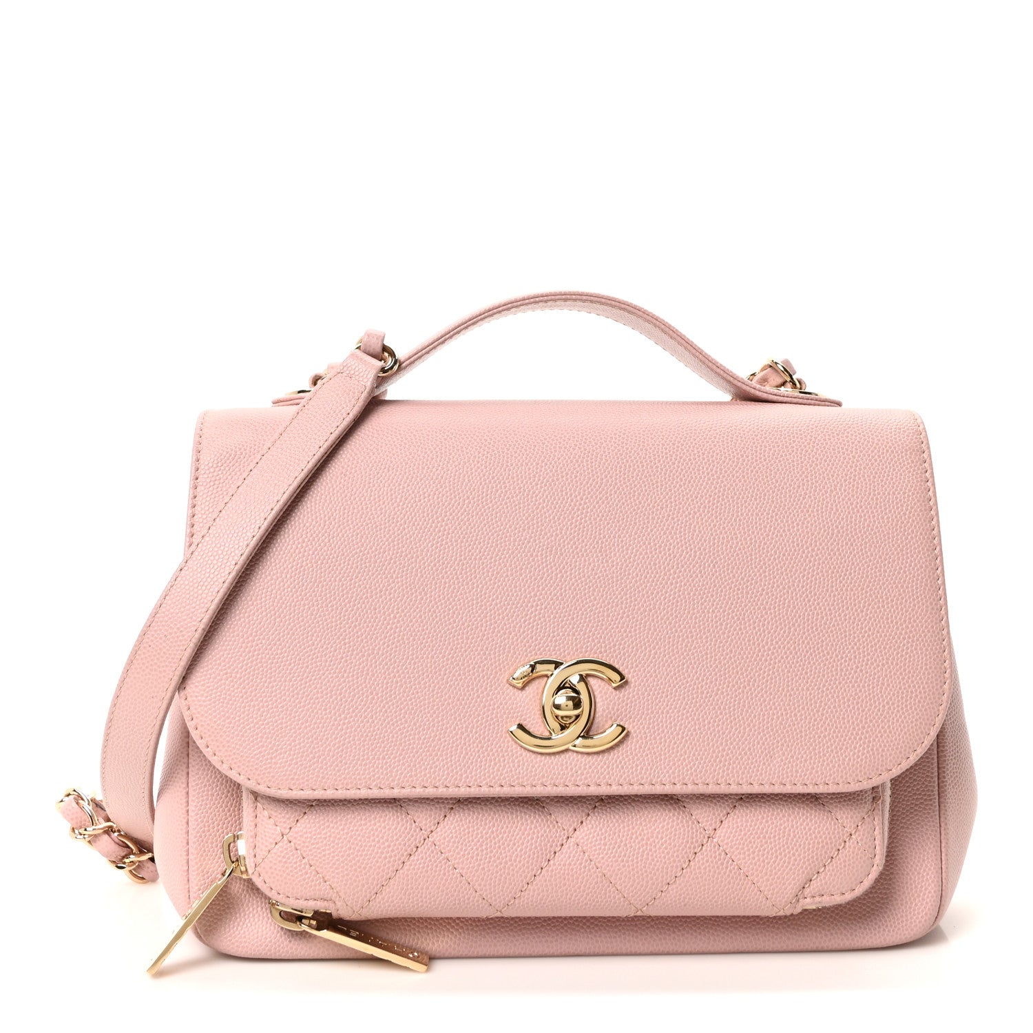 Chanel Caviar Quilted Small Business Affinity Flap Light Pink 1 of 10
