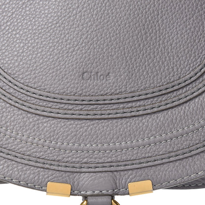 Chloe Calfskin Medium Marcie Round Crossbody Bag Cashmere Grey 15 of 15