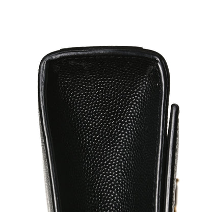 Saint Laurent Grain De Poudre Medium Classic Monogram Kate Satchel Black 11 of 13