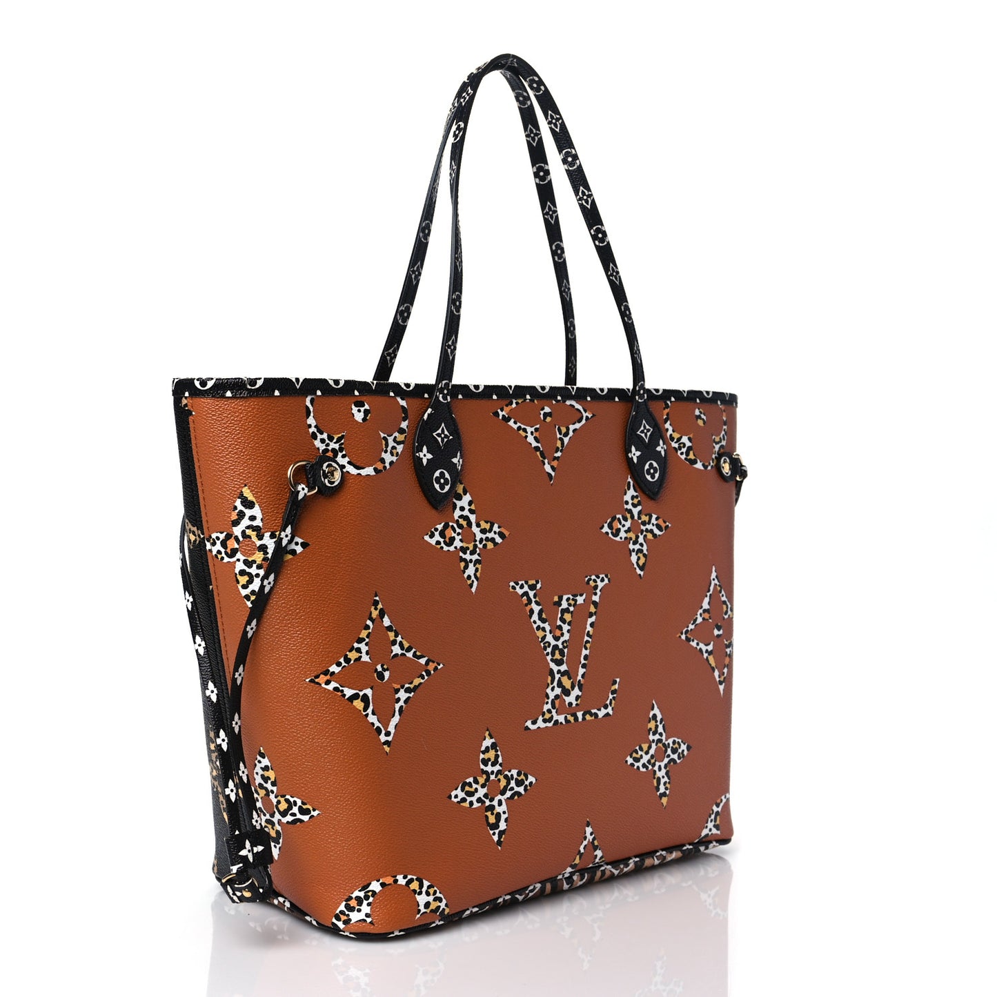 Monogram Giant Jungle Neverfull MM Black