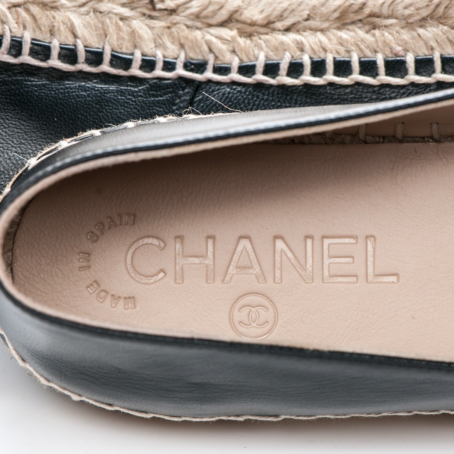 Lambskin CC Espadrilles 38 Black