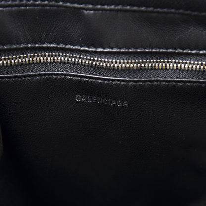 Balenciaga Shiny Day Calfskin Logo XS Triangle Duffle Jaune Black 8 of 11