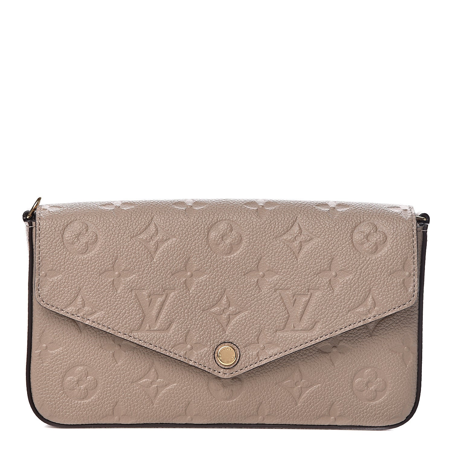 Louis Vuitton Empreinte Pochette Felicie Chain Wallet Tourterelle 1 of 9