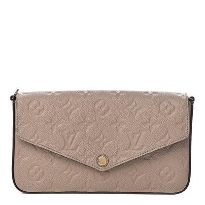 Louis Vuitton Empreinte Pochette Felicie Chain Wallet Tourterelle 1 of 9
