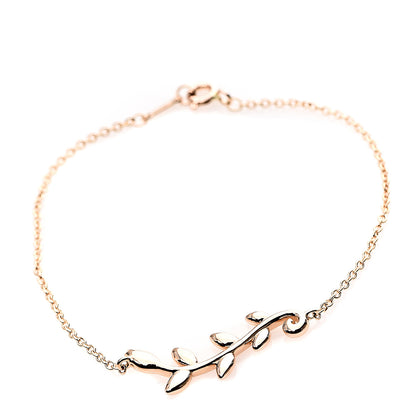 Tiffany 18K Rose Gold Paloma Picasso Olive Leaf Bracelet 1 of 4