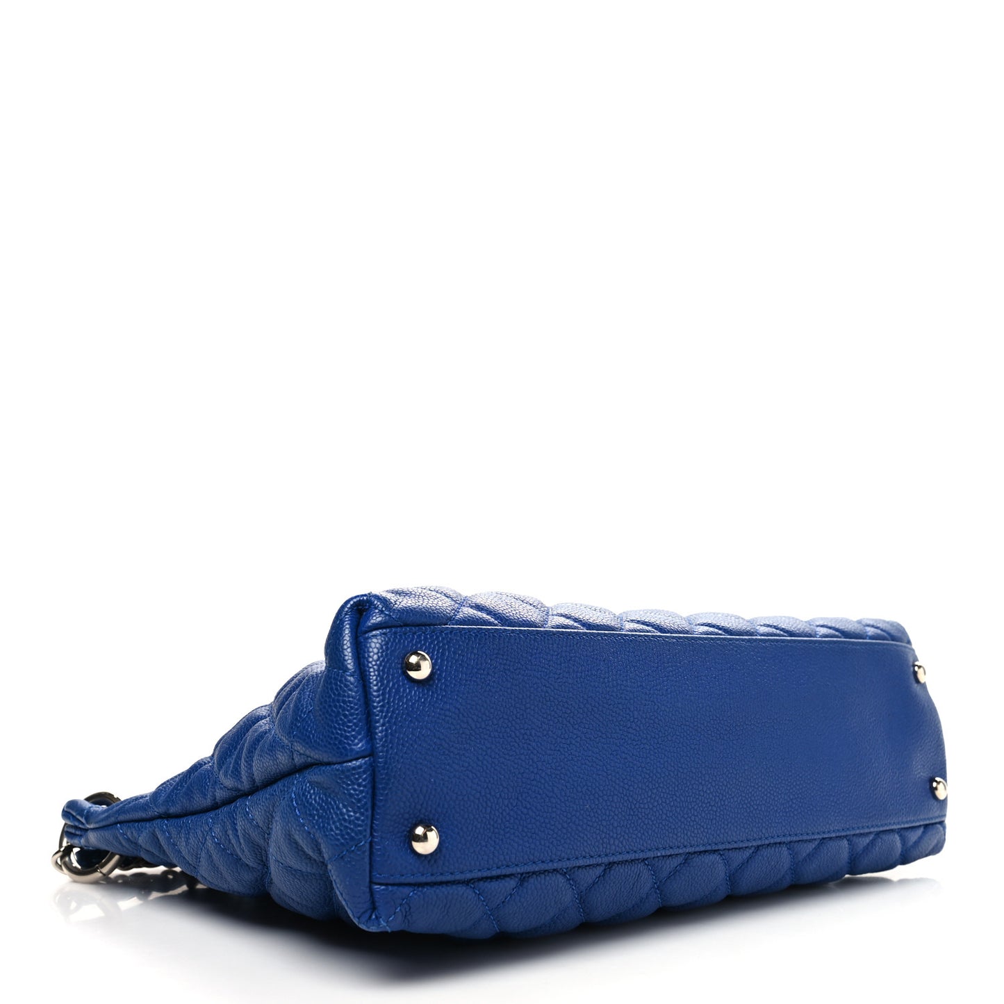 Caviar Quilted Easy Zip Tote Cobalt Blue