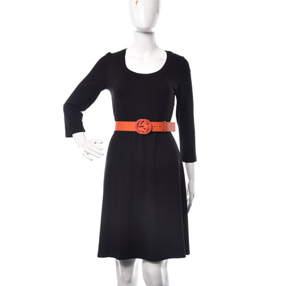 Gucci Nubuck Interlocking G Belt 95 38 Deep Orange 2 of 7