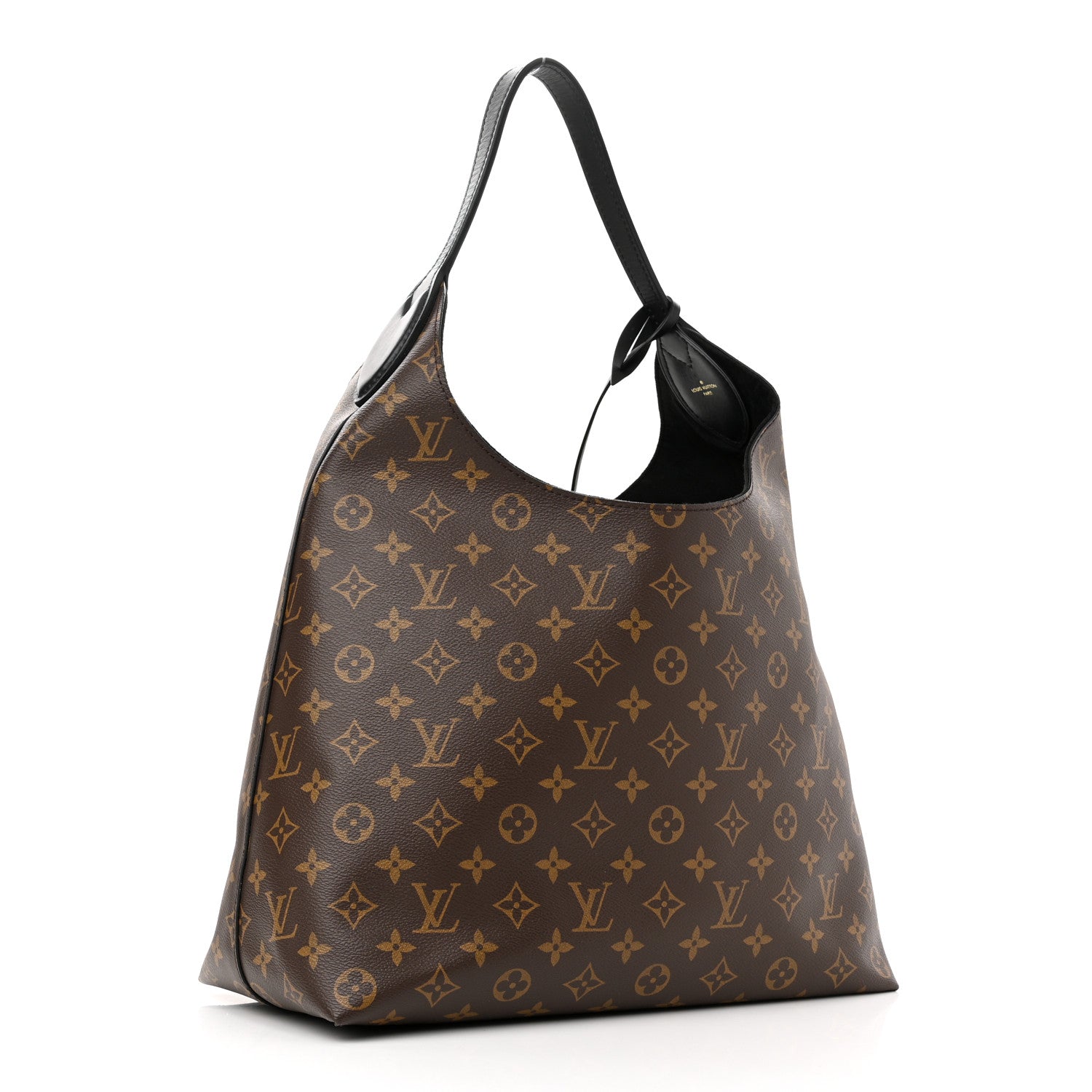 Louis Vuitton Monogram Flower Hobo Black 3 of 10