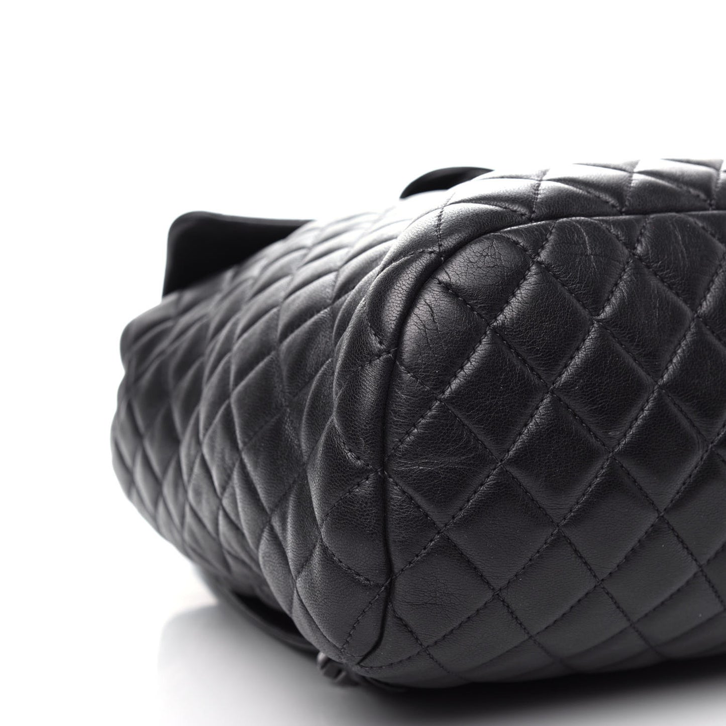 Calfskin Quilted Large Urban Spirit Backpack Navy Blue