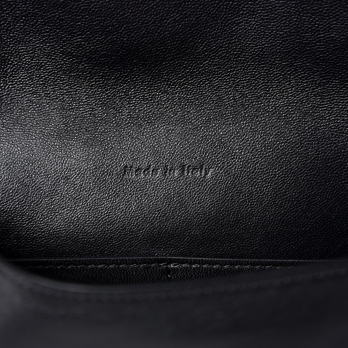 Lambskin Flap Clasp Shoulder Bag Black