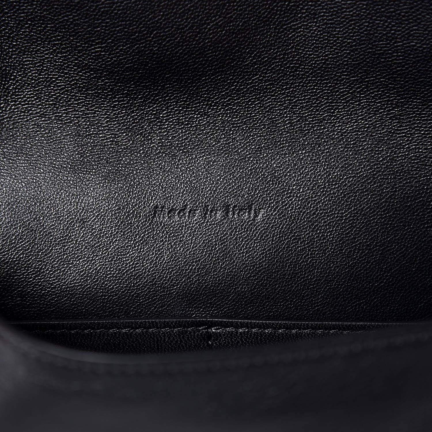 Celine Lambskin Flap Clasp Shoulder Bag Black 7 of 7