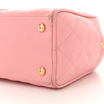 Chanel Caviar Quilted Small Bowler Pink 10 of 16