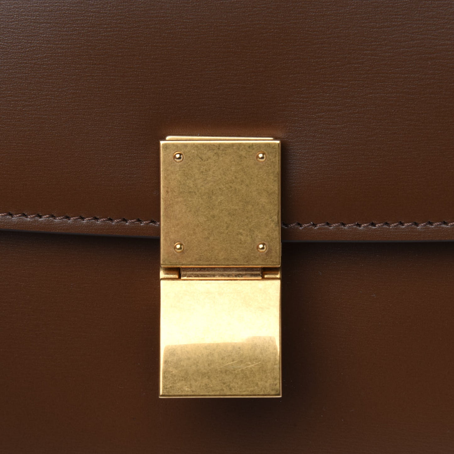 Box Calfskin Teen Classic Box Flap Bag Camel