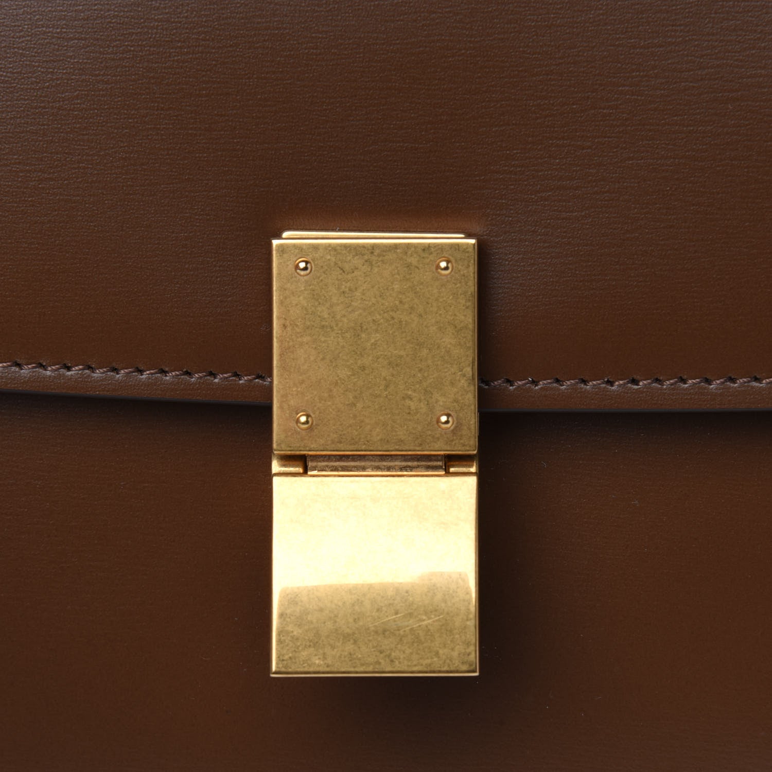 Celine Box Calfskin Teen Classic Box Flap Bag Camel 12 of 12