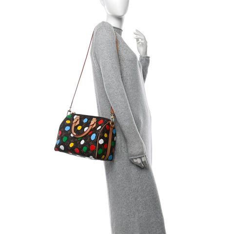 LV X YK Monogram Speedy Bandouliere 25 Multicolor