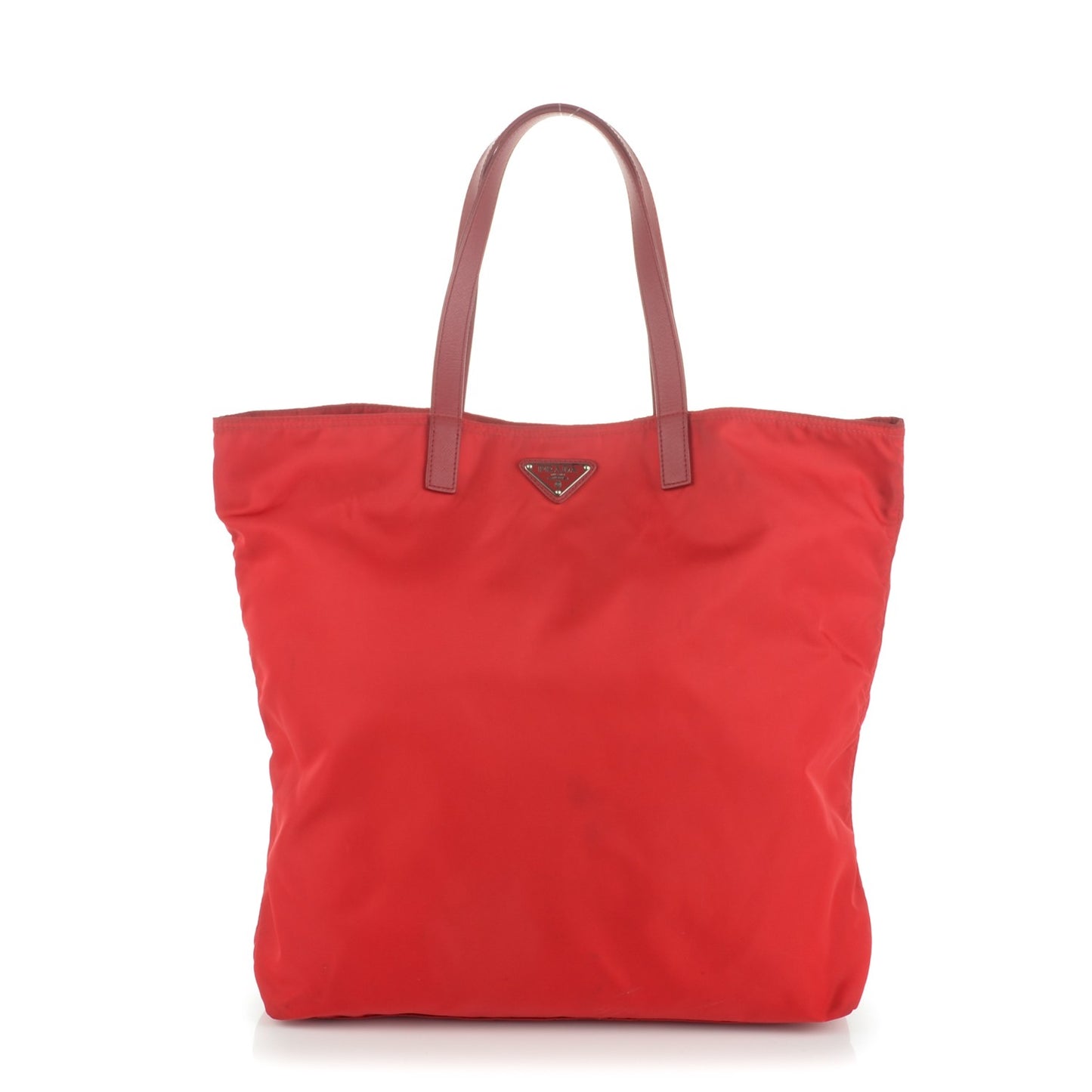 Nylon Vela Shopping Tote Rosso