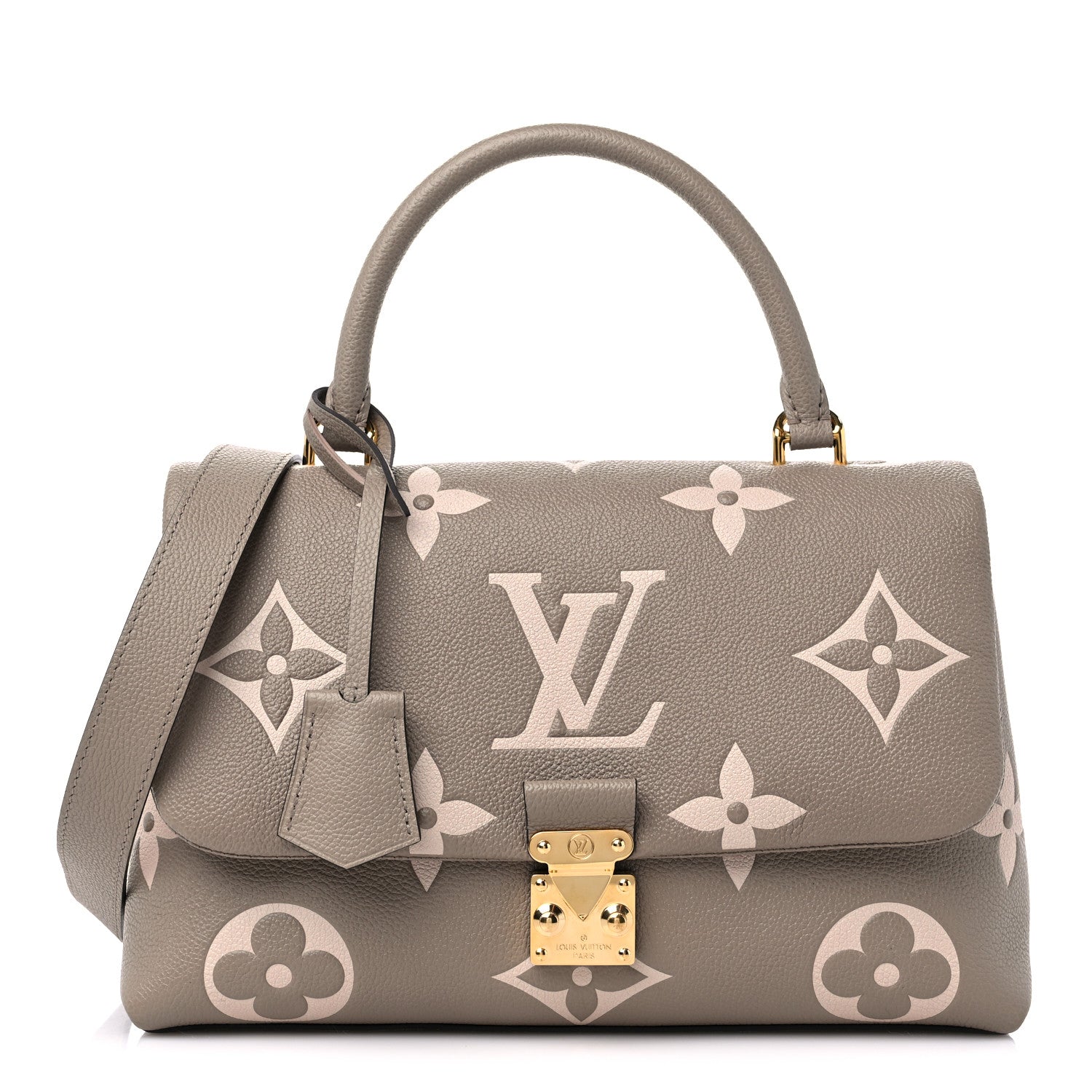 Louis Vuitton Empreinte Monogram Giant Madeleine MM Dove Grey Beige 1 of 9