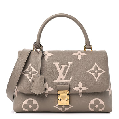 Louis Vuitton Empreinte Monogram Giant Madeleine MM Dove Grey Beige 1 of 9