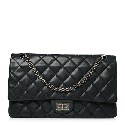 Chanel Iridescent Calfskin Quilted 2.55 Reissue 226 Flap Dark Grey 1 of 11