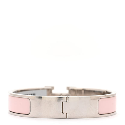 Hermes Enamel Narrow Clic Clac H Bracelet PM Rose Candeur 3 of 4