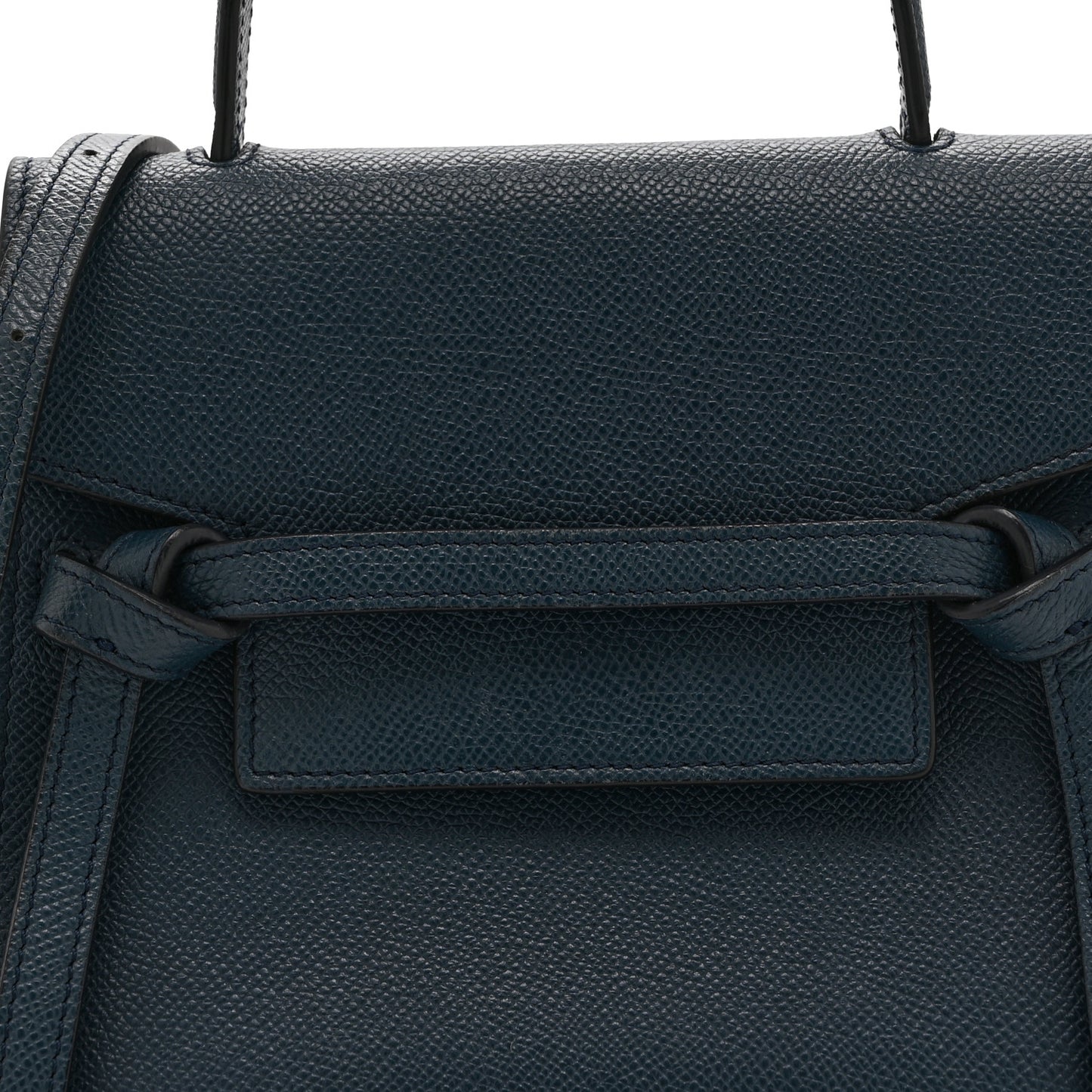 Baby Grained Calfskin Nano Belt Bag Abyss Blue