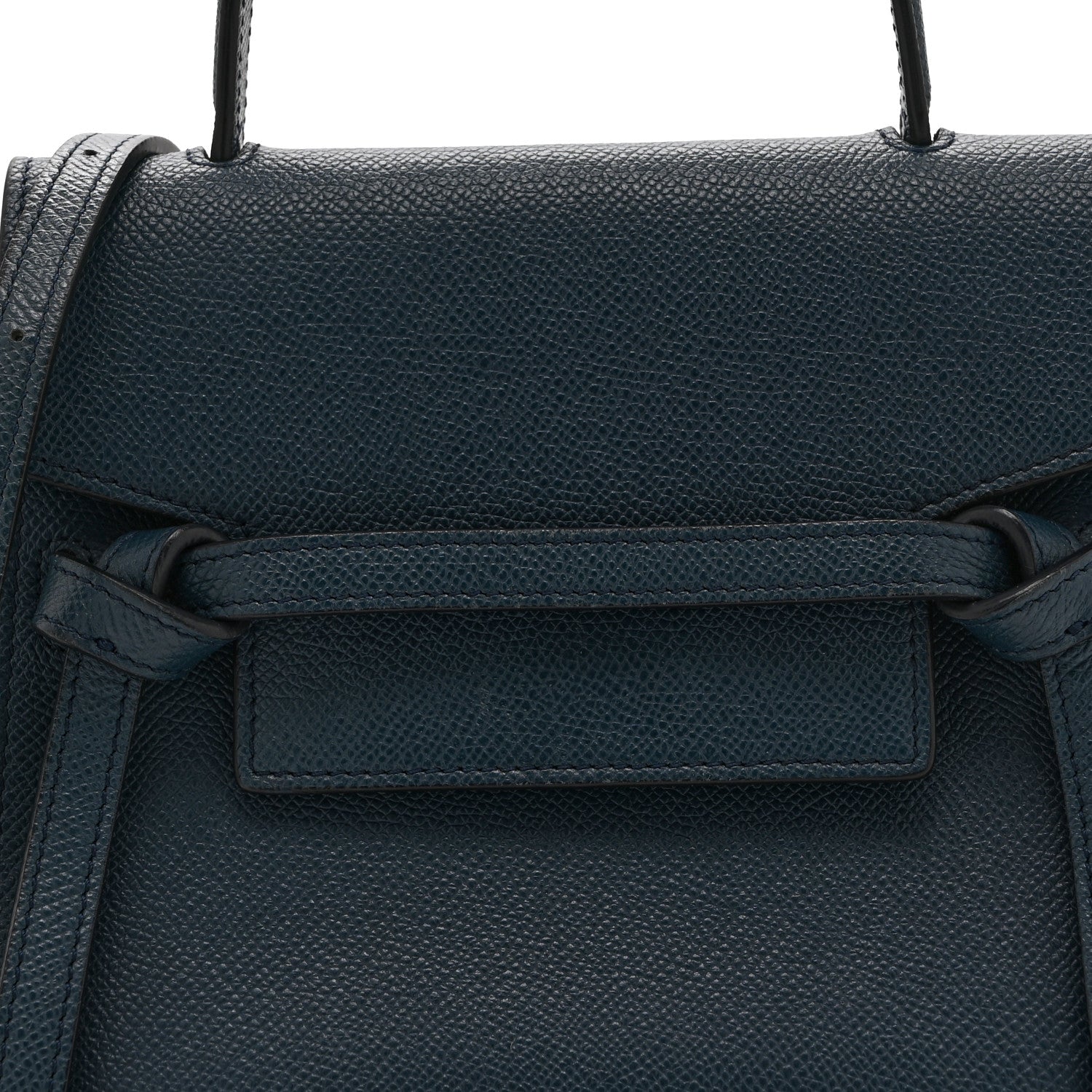 Celine Baby Grained Calfskin Nano Belt Bag Abyss Blue 8 of 10