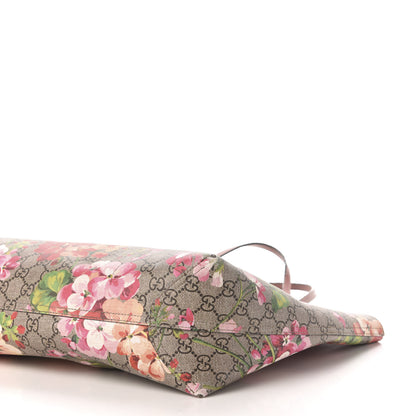 Gucci GG Supreme Monogram Blooms Medium Reversible Tote Beige Multicolor Dry Rose 10 of 14