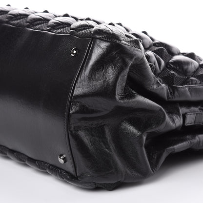 Chanel Glazed Lambskin Quilted Large Stravinsky Tote Black 8 of 12