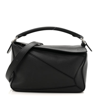 Loewe Calfskin Small Puzzle Edge Bag Black 1 of 12