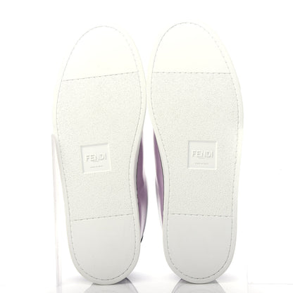 Fendi X JOSHUA VIDES Nappa Rockoclick Slip On Sneakers 38 Pink Xiloph White Black 6 of 11