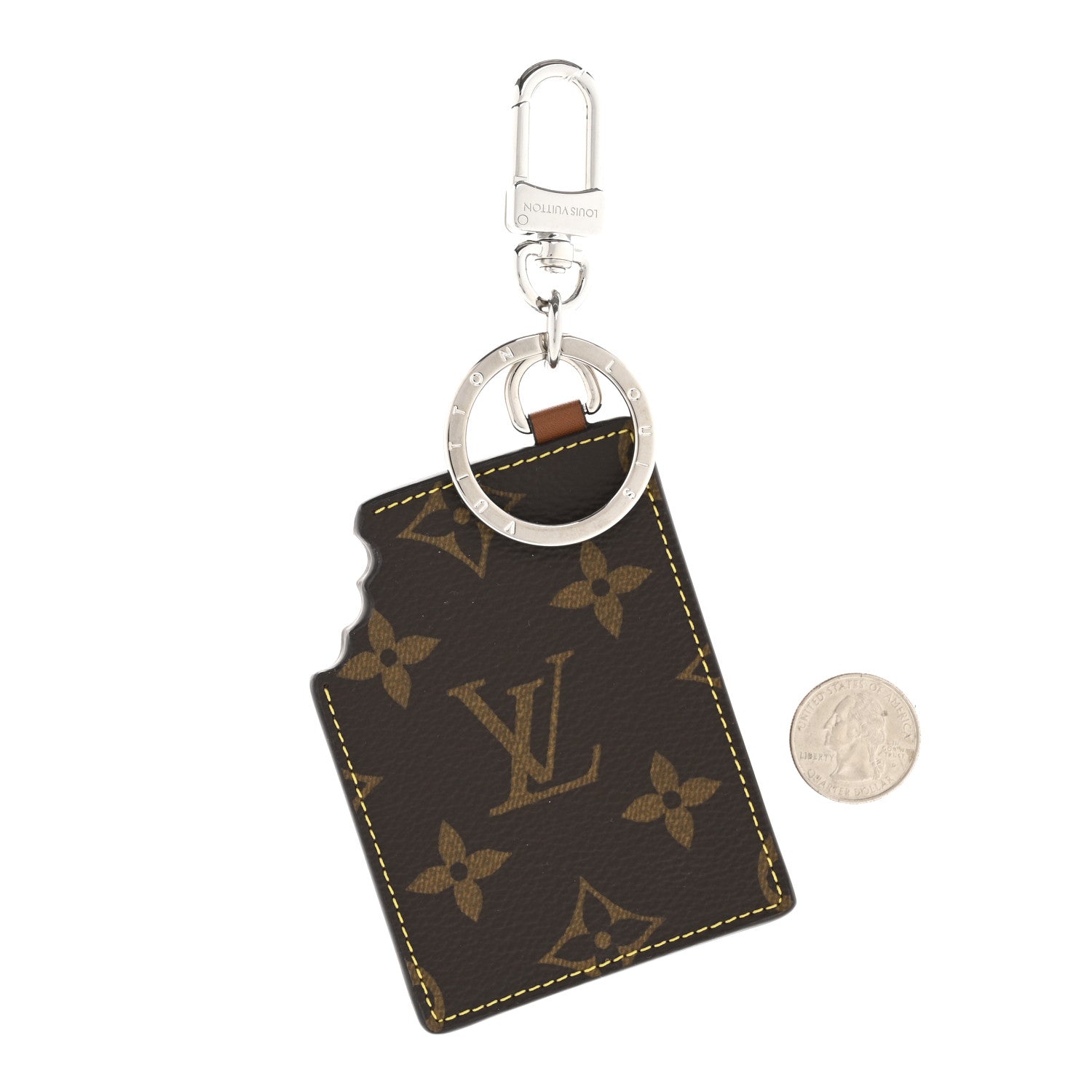 Louis Vuitton Monogram Chocolate Bar Charm Key Holder 2 of 5