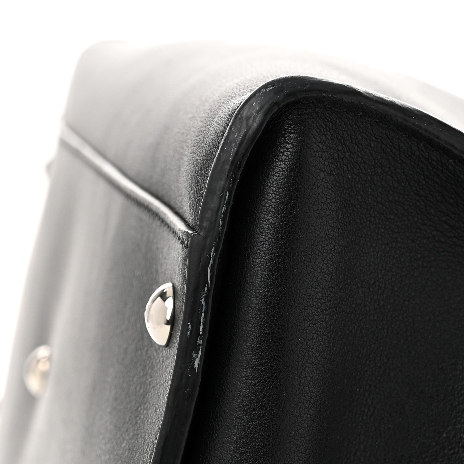 Fendi Vitello Dolce Shiny Nappa Large Peekaboo Iconic Satchel Black Camelia 12 of 12