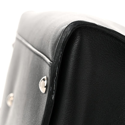 Fendi Vitello Dolce Shiny Nappa Large Peekaboo Iconic Satchel Black Camelia 12 of 12