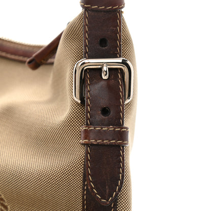 Prada Jacquard Logo Small Flat Messenger Bag Corda Bruciato 20 of 22