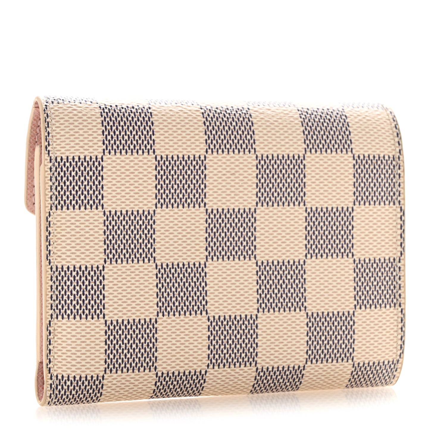 Damier Azur Victorine Wallet Rose Ballerine