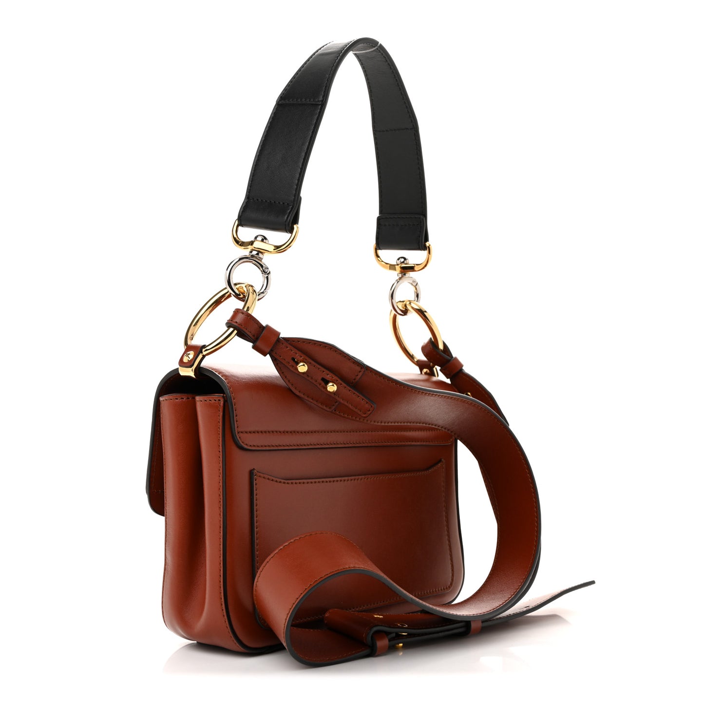 Calfskin Small C Double Carry Sepia Brown