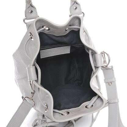 Balenciaga Matte Goatskin Rubber Covered Classic Hardware Mini Pompon Gris Glace 6 of 9
