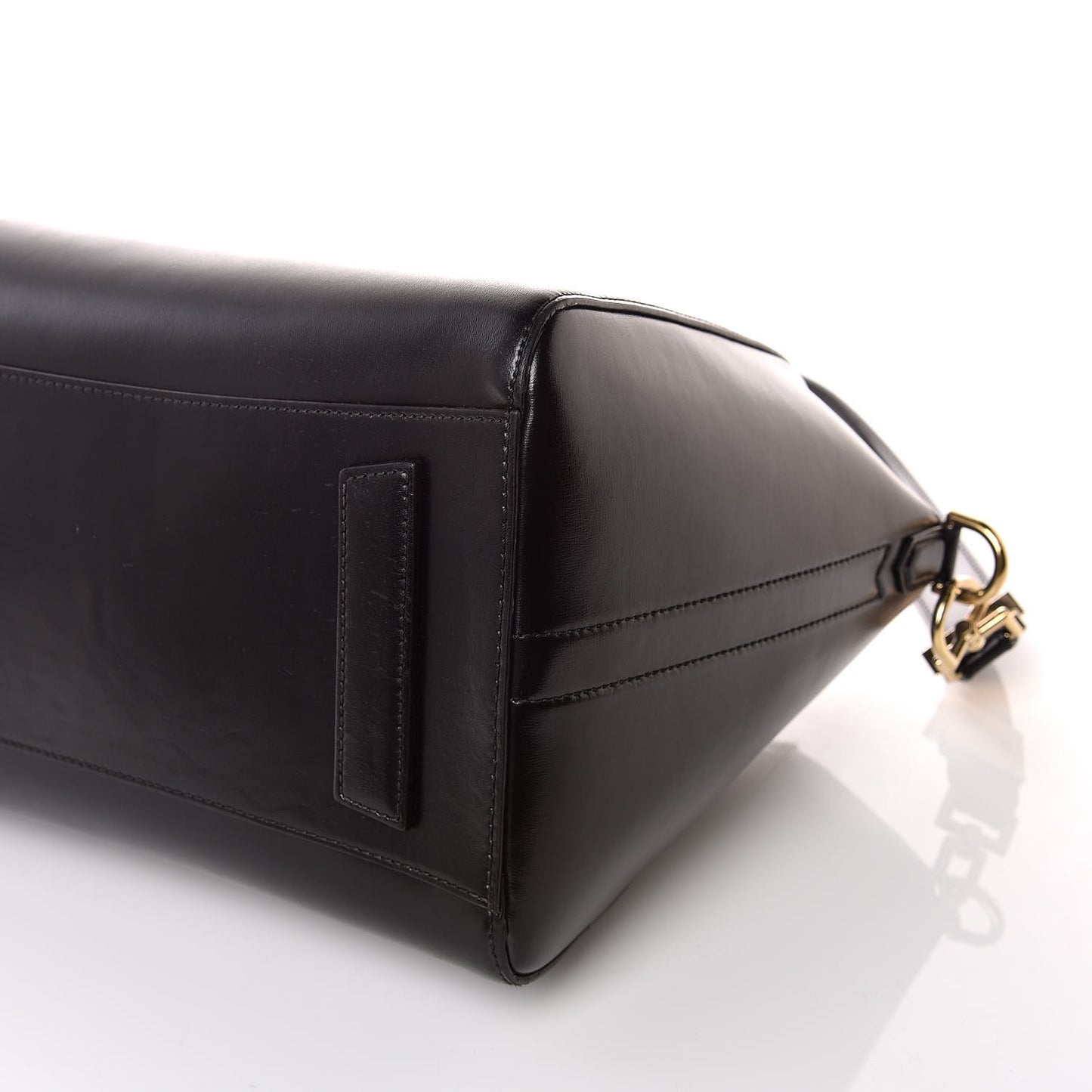 Shiny Lord Calfskin Medium Antigona Black